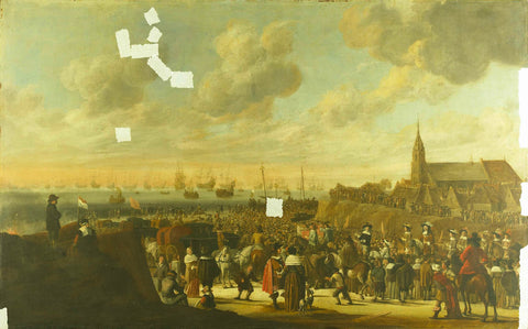 The Departure of Charles II of England from Scheveningen, 2 June 1660, Cornelis Beelt, 1660 - 1701 Canvas Print