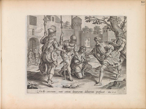 The ruthless slave has his debtor imprisoned, anonymous, 1643 Canvas Print