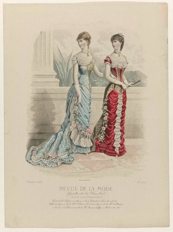 Revue de la Mode, Gazette de la Famille, Sunday, April 18, 1880, 9th year, No. 433: Gants de la Parfumerie Ninon (...), anonymous, 1880 Canvas Print