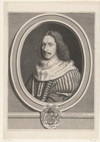 Portret van Nicolas Potier de Novion, Robert Nanteuil, 1654 - 1656 Canvas Print