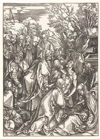 Entombment, Albrecht Dürer, 1496 - 1497 Canvas Print