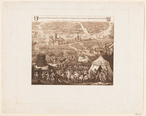 Breaking up the siege of Dordrecht, 1418, Daniël Vrijdag, 1797 Canvas Print