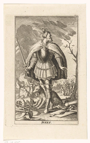 Sueben, Cornelis Visscher (II), 1712 - 1714 Canvas Print