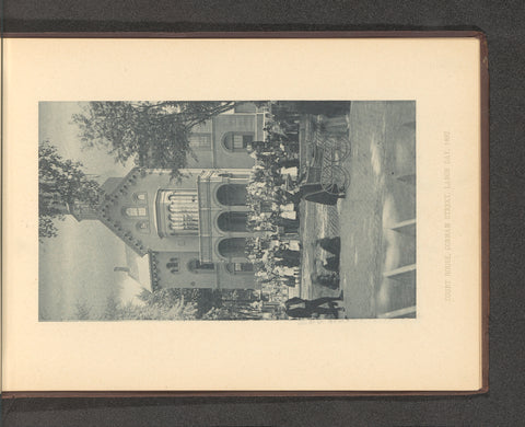 View of the court during Labor Day in 1892 at Lowell, anonymous, 1892 Canvas Print