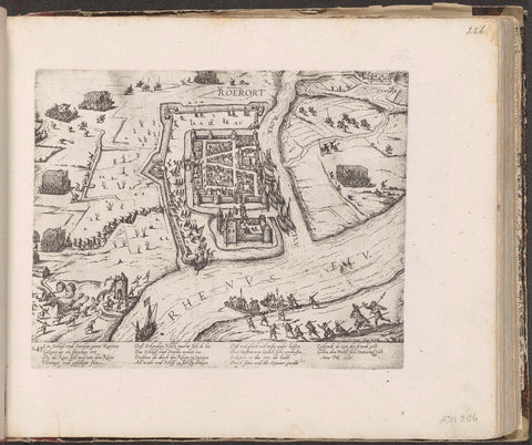 Inname van Ruhrort, 1587, Frans Hogenberg, 1587 - c. 1591 Canvas Print