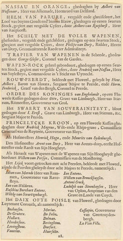 The funeral procession of Frederik Hendrik (text page 18), 1647, Pieter Jansz. Mail, 1651 Canvas Print