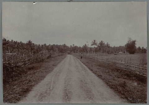 Beginning of the Gajoweg near Bireuen, anonymous, 1903 - 1913 Canvas Print