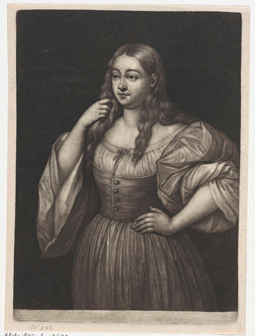 Young woman with loose hair, Wallerant Vaillant, 1658 - 1677 Canvas Print