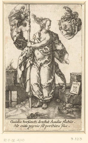 Due diligence, Heinrich Aldegrever, 1552 Canvas Print