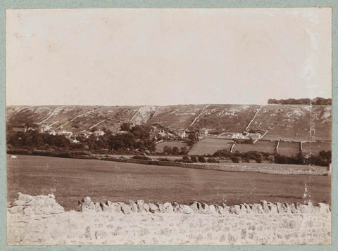 Hilly landscape with houses, Frits Freerks Fontein Fz. (attributed to), c. 1901 Canvas Print