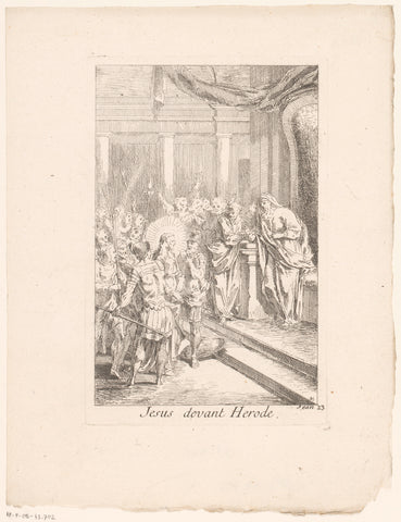 Christ for Herod, Gabriel Huquier, 1705 - in or before 1732 Canvas Print