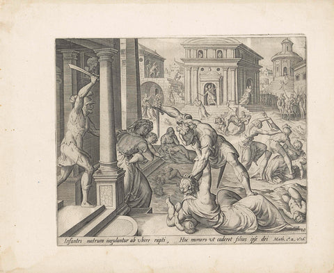 Infanticide at Bethlehem, Johann Sadeler (I), 1639 Canvas Print