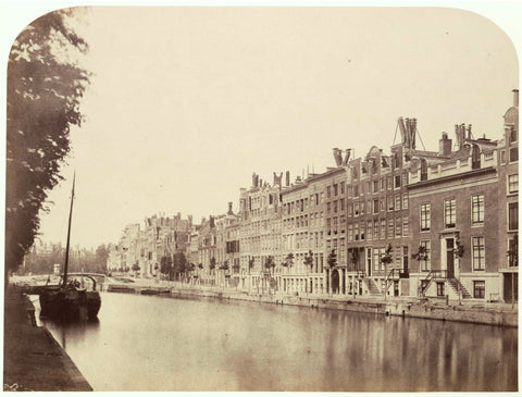 View of Keizersgracht, Benjamin Brecknell Turner (attributed to), 1857 Canvas Print