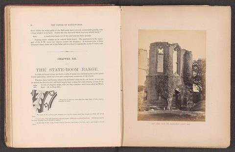 View of the ruins of the façade of a hall of the Castle of Kenilworth, anonymous, c. 1862 - in or before 1872 Canvas Print