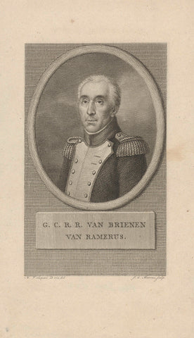 Portrait of G.C.R.R. van Brienen van Ramerus, Jacob Ernst Marcus, 1817 Canvas Print