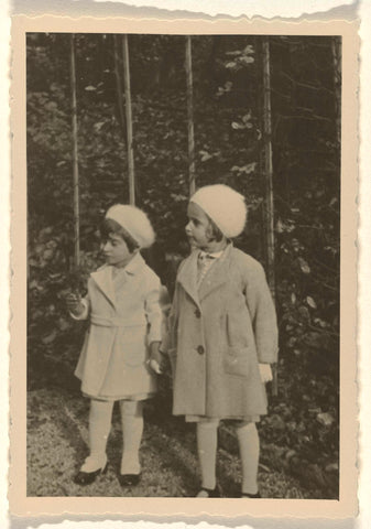 Isabel Wachenheimer and an unknown girl in Württemberg in January 1933, anonymous, 1933 Canvas Print