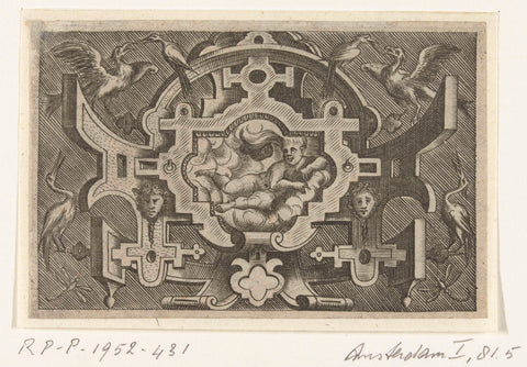 Representations of the four elements: air, Pieter van der Heyden, 1566 Canvas Print