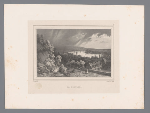 View of La Bouille, Isodore-Laurent Deroy, 1829 - 1831 Canvas Print