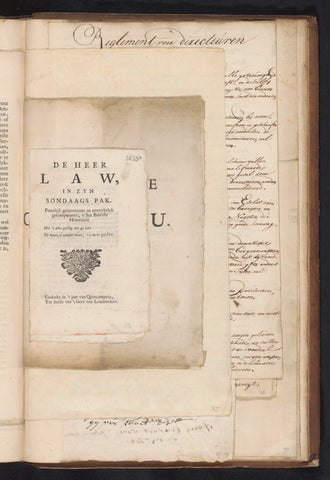 Pamphlet mocking John Law, 1720, anonymous, 1720 Canvas Print