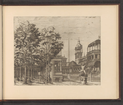 Bomenlaantje and palace garden, Johannes or Lucas van Doetechum, 1563 Canvas Print