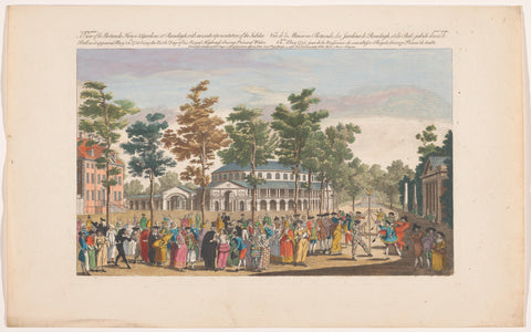 View of the Rotunda in Ranelagh Gardens in London with a masked ball on the occasion of the birthday of the Prince of Wales on 24 May 1751, Robert Sayer, 1751 - 1753 Canvas Print