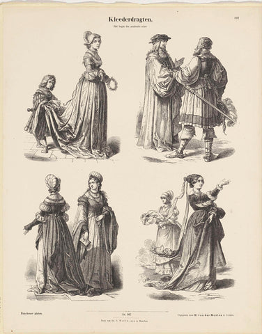 Clothing / The Beginning of the Sixteenth Century, Ernst Fröhlich, 1843 - c. 1920 Canvas Print