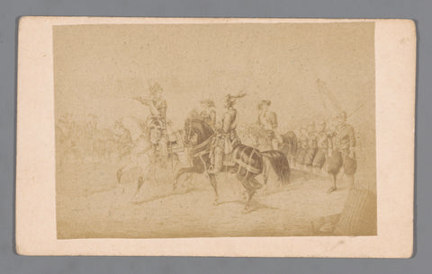 Photo reproduction of an engraving of the siege of Den Bosch in 1629, anonymous, 1850 - 1900 Canvas Print