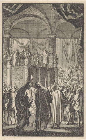 Funeral of Philip II, 1598, Jan Luyken, 1699 Canvas Print