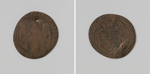 Death of Philip the Fair, Duke of Burgundy, arithmetic medal of Castile, anonymous, 1506 Canvas Print