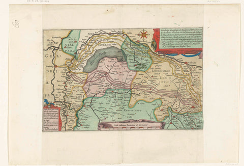 Map with Maurits's journey through Brabant, 1602, Floris Balthasarsz. of Berckenrode (possibly), 1612 - 1624 Canvas Print