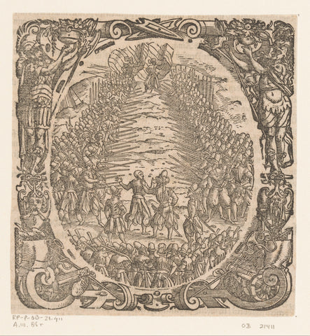 Spitsroeden lopen, Jost Amman, 1573 Canvas Print