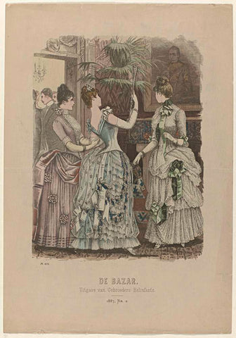 De Bazar, 1887, Nr. 2, Pl. 670, anonymous, 1887 Canvas Print