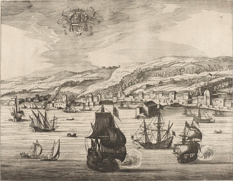 View of Naples (sheet 1), Jan van de Velde (II), 1618 Canvas Print