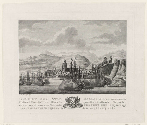 Dutch fleet for Malaga, 1784, Antonio Suntach, 1784 Canvas Print