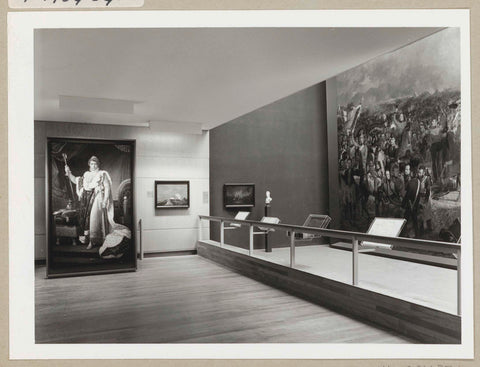 Room with paintings and a small bust, 1971 Canvas Print