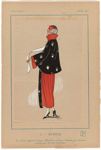 Très Parisien, February 1922: 11.- AUTEUIL, anonymous, 1922 Canvas Print