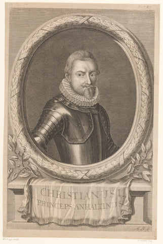 Christian I of Anhalt-Bernburg, Martin Bernigeroth, 1680 - 1733 Canvas Print