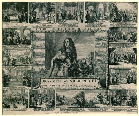 Life and deeds of William III, 1675, Romeyn de Hooghe, 1675 Canvas Print