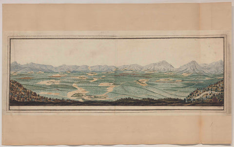 Valley with twenty-five farmsteads, Robert Jacob Gordon (attributed to), 1777 - 1786 Canvas Print