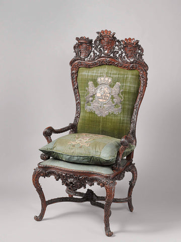 Stadtholder’s chair, Gerrit Hutte, 1747 Canvas Print