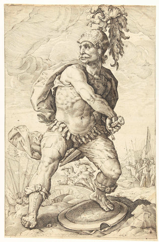 Titus Manlius Torquatus, Lucas of Haelwech, 1602 Canvas Print