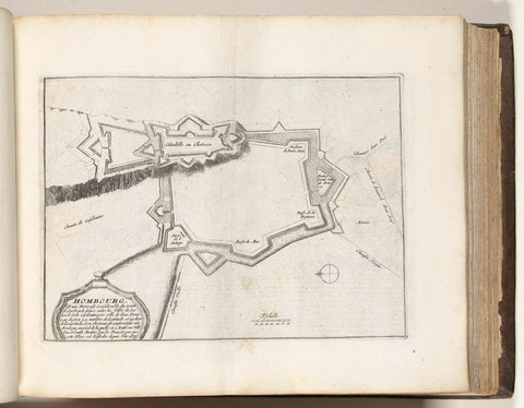 Map of Homburg, ca. 1693-1695, anonymous, 1693 - 1695 Canvas Print