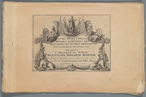 Booklet of twelve prints with allegorical currencies, Anthonie de Winter, 1697 Canvas Print