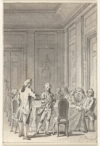 Installation of William V as stadholder in the States General, 8 March 1766, Jacobus Buys, 1766 - 1801 Canvas Print