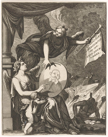 Title page for the Europian Mercury of 1718, anonymous, 1718 Canvas Print