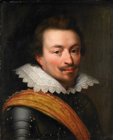 Portrait of Jan the Younger, Count of Nassau-Siegen (Count John VIII of Nassau-Siegen), Jan Antonisz van Ravesteyn (workshop of), c. 1613 - c. 1620 Canvas Print