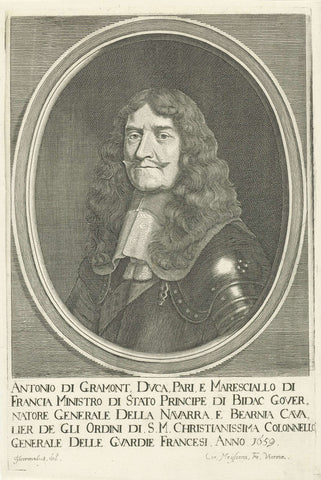 Portret van Antoine III de Gramont, Cornelis Meyssens, 1670 - 1674 Canvas Print