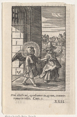 Veni dilecte mi, egrediamur in agrum, commoremur in villis, Christopher of Shechem (II), 1628 Canvas Print