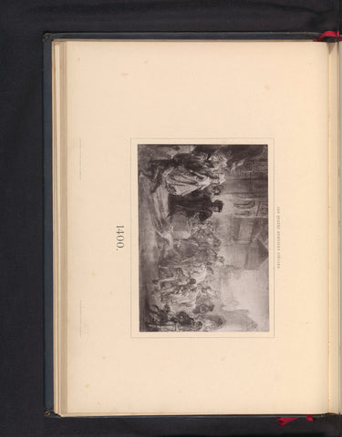 Photo reproduction of a drawing, depicting the entry of nobles into a city, anonymous, c. 1868 - in or before 1873 Canvas Print