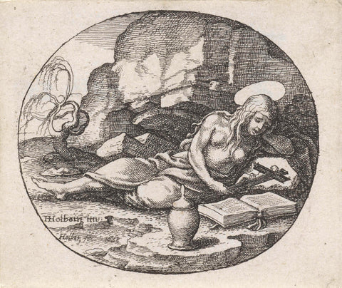 The Penitent Mary Magdalene, Wenceslaus Hollar, 1638 Canvas Print